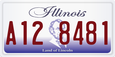 IL license plate A128481