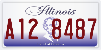 IL license plate A128487