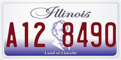 IL license plate A128490