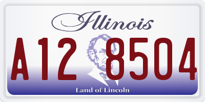 IL license plate A128504