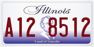 IL license plate A128512