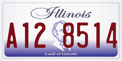 IL license plate A128514