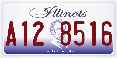 IL license plate A128516