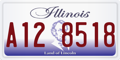 IL license plate A128518