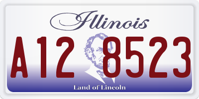 IL license plate A128523