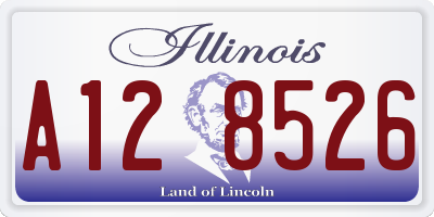 IL license plate A128526