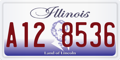 IL license plate A128536