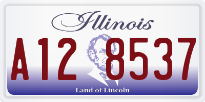 IL license plate A128537