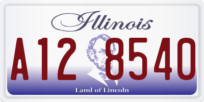 IL license plate A128540