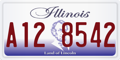 IL license plate A128542