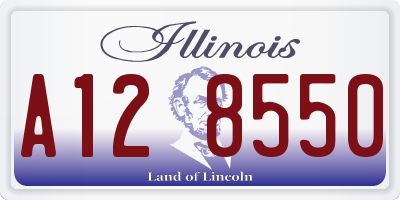 IL license plate A128550