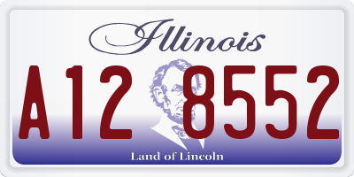 IL license plate A128552
