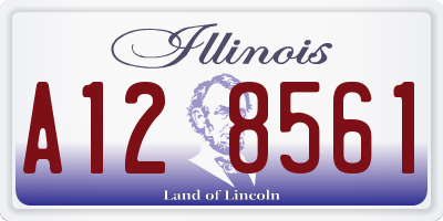 IL license plate A128561