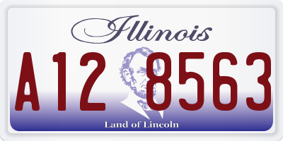 IL license plate A128563