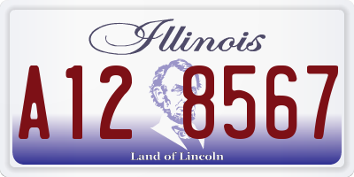 IL license plate A128567