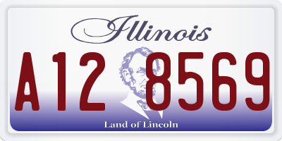 IL license plate A128569