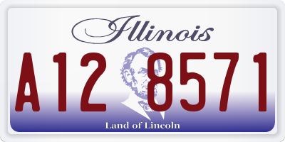 IL license plate A128571