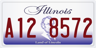 IL license plate A128572
