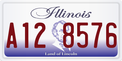IL license plate A128576