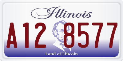 IL license plate A128577
