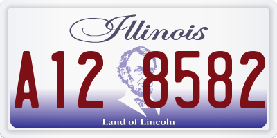 IL license plate A128582