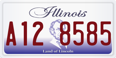 IL license plate A128585