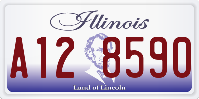 IL license plate A128590