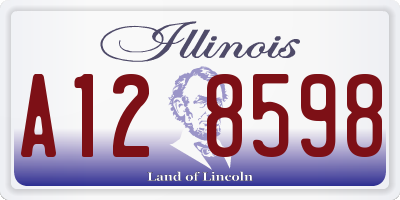 IL license plate A128598