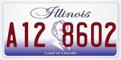 IL license plate A128602