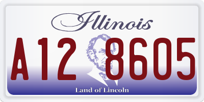 IL license plate A128605