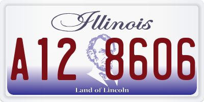 IL license plate A128606