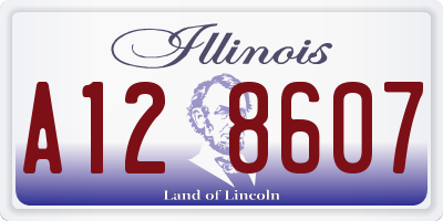 IL license plate A128607