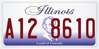 IL license plate A128610