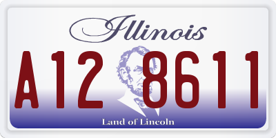 IL license plate A128611