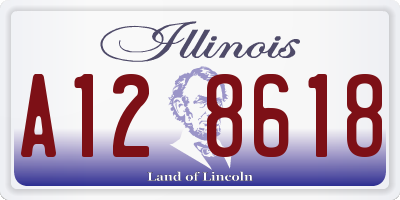 IL license plate A128618