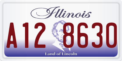 IL license plate A128630