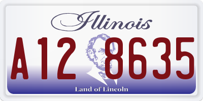 IL license plate A128635