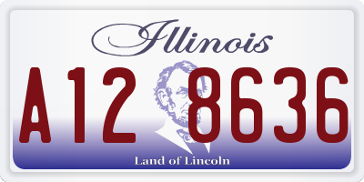 IL license plate A128636