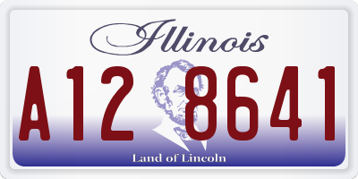 IL license plate A128641