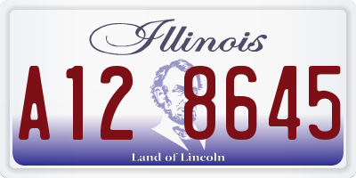 IL license plate A128645