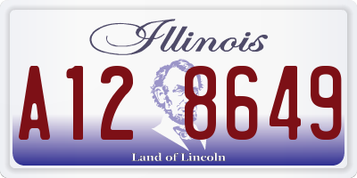 IL license plate A128649