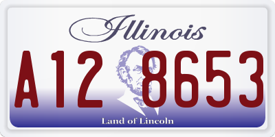 IL license plate A128653