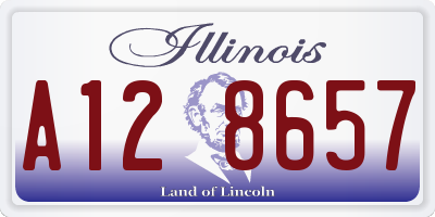 IL license plate A128657
