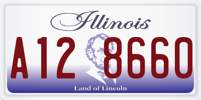 IL license plate A128660