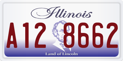IL license plate A128662