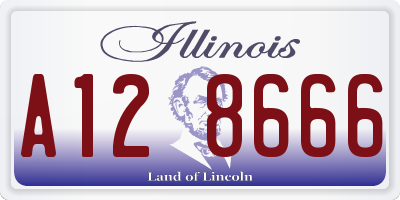 IL license plate A128666