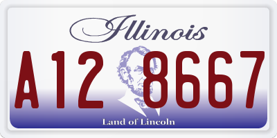 IL license plate A128667