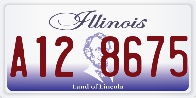 IL license plate A128675