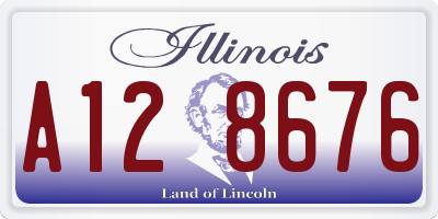 IL license plate A128676