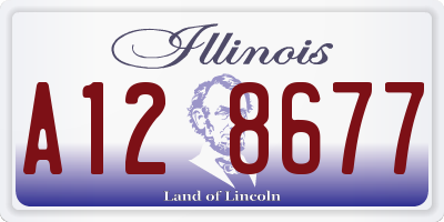 IL license plate A128677